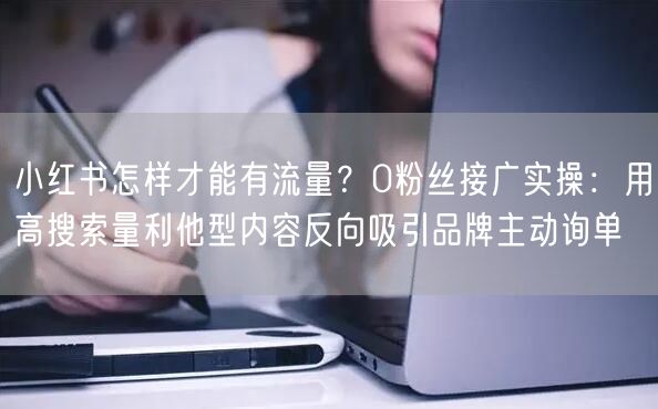 小红书怎样才能有流量？0粉丝接广实操：用高搜索量利他型内容反向吸引品牌主动询单